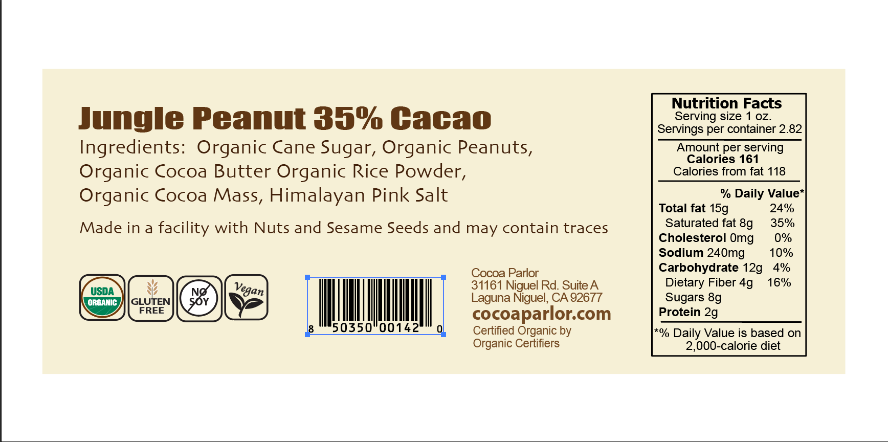 Jungle Peanut 35% Cacao