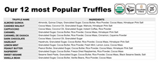 Our 12 most Popular Truffles